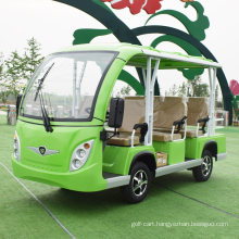 Solar Luxury Electric Vehicle Passenger Van Shuttle Bus Garden Utility Vehicles with 8 11 14 17 23 Seats, Ce Approved
